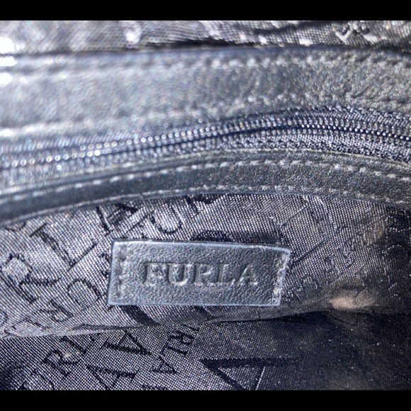 Furla Black Microfiber and Leather Hand Bag - Picture 4 of 4